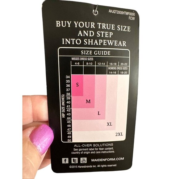 Maidenform Firm Control Sleek Smoothing Wear-Your-Own-Bra Slip 2XL Beige - Picture 5 of 5